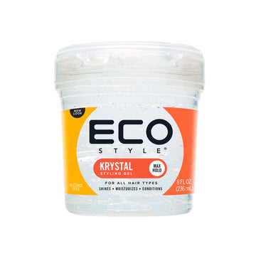 Ecoco Eco Style Hair Gel Krystal - Strong Hold - Ideal For Any Hair Type And Color - Adds Body And Shine To All Styles - Weightless - Moisturizes And Help Maintain Healthy Hair - Non-Flaking - 16 Oz