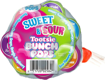 Tootsie Sweet Sour Bunch Pops - 8 Count