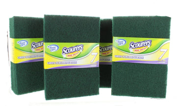 Lot of 28 XL Home Care Scourers Wire Mesh Green Scrubbing Pads 51/2" x 8 1/4"