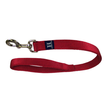 Hamilton Double Thick Nylon Dog Training Lead, 1" Wide by 6' Long with Tangle-Free 360° Swivel Snap, Red
