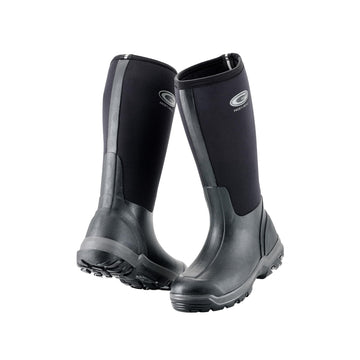 Grubs Frostline HI 5.0 Boot | Waterproof Rubber Boots | Slip-Resistant Rainboots | Shock-Absorbing & Insulated | Men's & Women's Rain Boots | Black