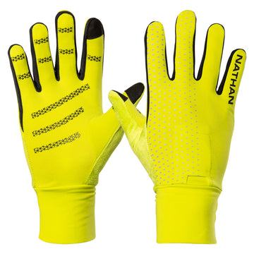 Nathan, HyperNight Reflective Glove, Hi Vis Yellow/Geo Print, X-Large