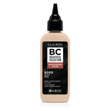 Clairol Professional Beautiful Collection Hair Color, 20D Black, 3 Fl Oz - Packaging May Vary