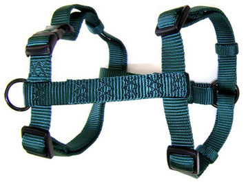 Hamilton Adjustable Comfort Nylon Dog Harness, Dark Green, 1" x 30-40"