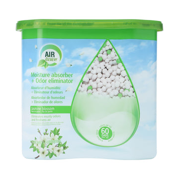 Air Fusion Moisture Absorber Box – Jasmine Blossom Scent, 14 oz Odor Eliminator & Dehumidifier for Home, Closet, Car, Bathroom, Basement & More Lasts up to 60 Days