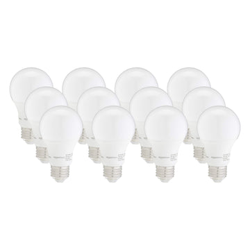 Amazon Basics 40W Equivalent, Soft White, Dimmable, 10,000 Hour Lifetime, A19 LED Light Bulb, 16-Pack