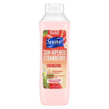 Suave Essentials Energizing Conditioner, Strawberry Extract and Vitamin E, Hair Conditioner with a Long Lasting Fragrance 22.5 oz
