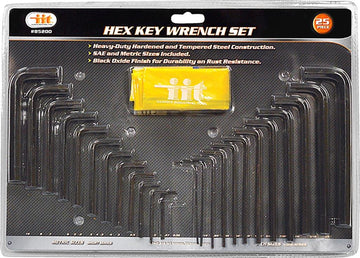 IIT 85200 Super Long Hex Key Set, 25-Piece