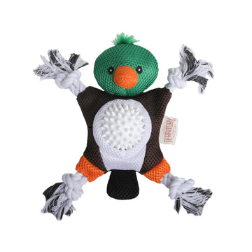 Territory 2 in 1 No Stuffing Removable Fetch Ball Tug Dog Toy for Small Medium Large Dogs, Duck