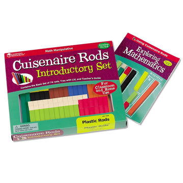 Learning Resources Cuisenaire Rods Introductory Set, 74 Rods in 10 Colors, Filter Pump