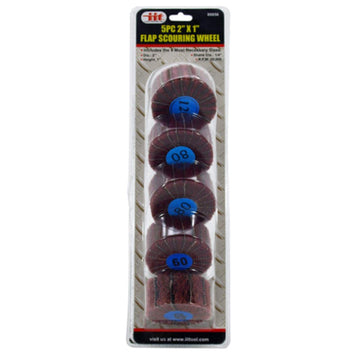 Flap Scouring Wheel 5pc Set 2" X 1"
