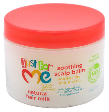 Just For Me Hair Milk Soothing Scalp Balm 6 Ounce Jar (Pack of 2)