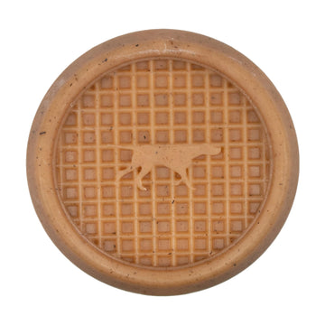 Tall Tails Wiggle Waffle Chew Toy for Dogs, Medium - Wiggles and Wobbles for More Fun! Add Spreadable Treats for Yummy Interactive Play