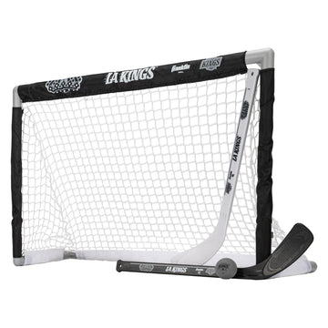 Franklin Sports NHL Philadelphia Flyers NHL Team Mini Hockey Set - Kids Indoor Knee Hockey Goal, Ball+2 Mini Stick Combo Ages 3+