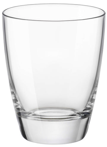 Bormioli Rocco Nadia 12.75 oz. Double Old Fashioned DOF Drinking Glasses for Cold Drinks, Juices, and Cocktails, Clear, Set of 4
