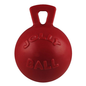 Jolly Pets Dog 6-Inch Tug-n-Toss, Red (406 RD),6 Inches/Medium