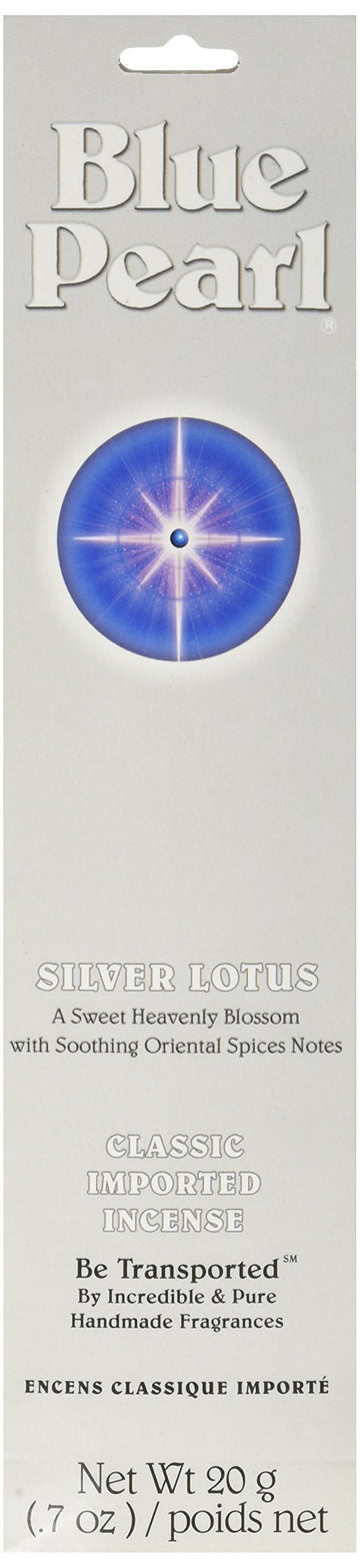 Blue Pearl Classic Fragrance Incense, Prem Silver Lotus, 20 Gram