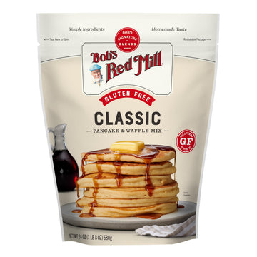 Bob’s Red Mill Gluten Free Pancake & Waffle Mix, 1.5 Pound (Pack of 1) - Whole Grain, Non-GMO, Kosher