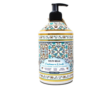 Molto Bella Hand Soap, Cashmere Woods Scent, Moisturizing Liquid Hand Wash with Pump, 21.3 fl oz