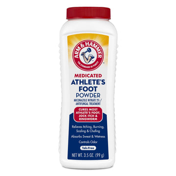 Arm & Hammer Athlete's Foot Powder - Antifungal Treatment for Feet with Baking Soda - Relieves Itching, Burning, and Odor - Clinically Proven Formula - 3.5 oz