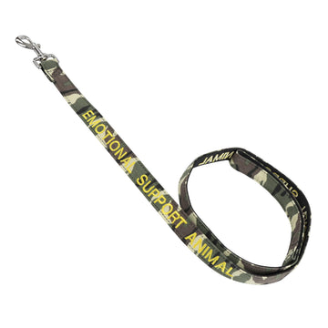 Mondo Medical Service Dog Leash - 5ft Camo Canvas Emotional Support Animal Lead for Service Pets