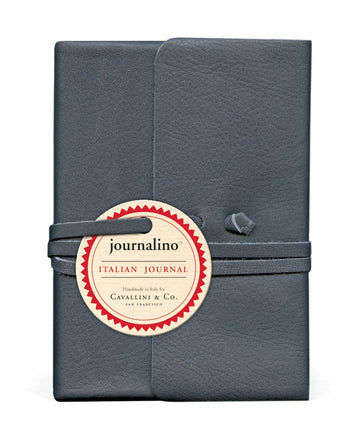Cavallini Papers Journalino Leather Journal, 3.25 by 4.25-Inch, Indigo