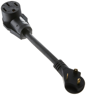 TruePower 20-2039 Electrical Adapter (12" 30M/50F 30 AMP Male to 50 AMP Female Heavy Duty Dogbone 125V/3750W),1 Pack