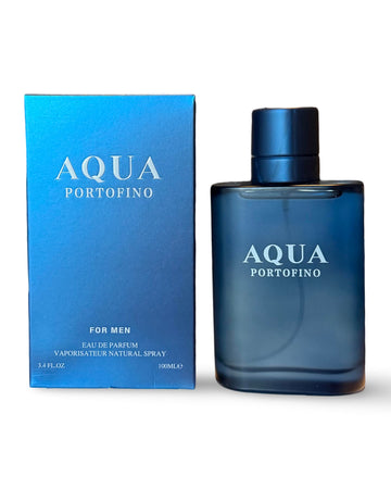 United Scents AQUA PORTOFINO Eau de Parfum for Men, 3.4 Fl Oz, Bergamot Aquozone Sea Notes, Natural Spray