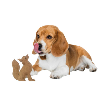 SPOT Dura-Fused Leather Fox Dog Toy – Real Leather & Jute Fabric, Double-Stitched & Durable, Squeaky Interactive Chew Toy for Moderate Chewers, Small & Medium Dogs, Soft Stuffed Fetch Toy, 7.5in
