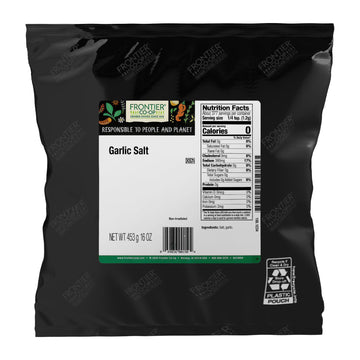 Frontier Co-op Garlic Salt with Parsley, 1lb Bulk Bag - Coarse Grind, Natural Garlic Salt Seasoning for Meat, Vegetables, Soups and More, Kosher