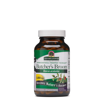 Nature's Answer Butcher's Broom Root, 90-Count