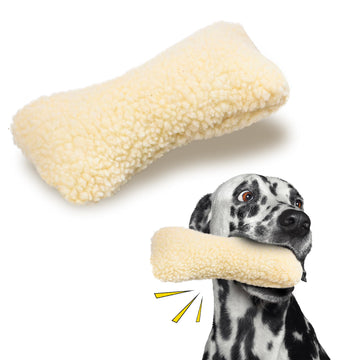 SPOT 9in Vermont Style Fleece Bone Dog Toy – Soft Comfort Plushie for Medium Dogs & Puppies – Built-in Squeaker – No Plastic Parts – Safe for Light Chewers – Cuddly & Calming Pet Toy