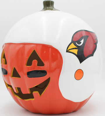 NFL ARIZONA CARDINALS CERAMIC PUMPKIN HELMET 10"