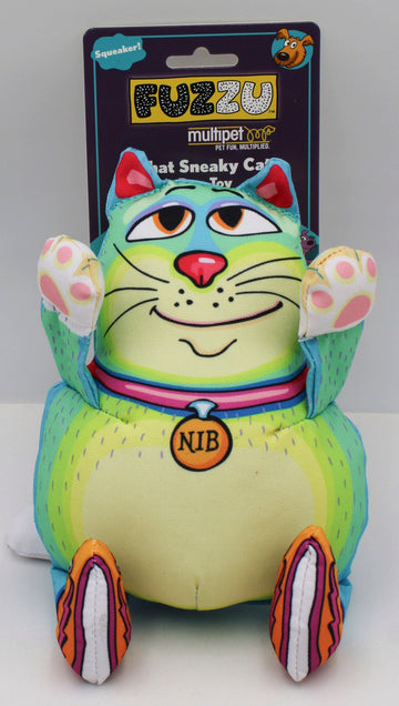 MULTIPET THAT SNEAKY CAT DOG TOY - 7.5"