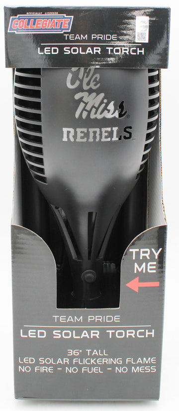 NCAA MISSISSIPPI OLE MISS LED SOLAR TORCH  36"