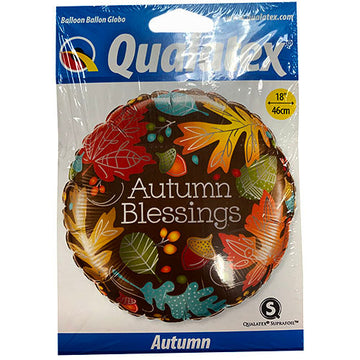 HELIUM BALLOON 18" AUTUMN BLESSINGS.