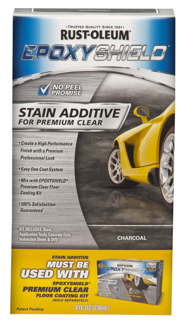 Rust-Oleum Corporation Epoxyshield 263999 Stain Additive for Premium Clear Kit, Charcoal