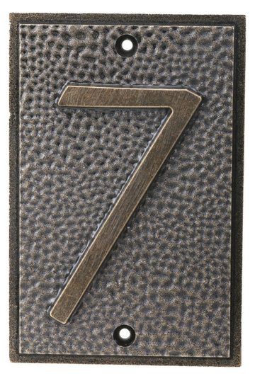 Frank Lloyd Wright Exhibition House Address Number 7 Plate