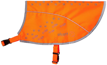 alcott Visibility Dog Vest with Reflective Trim, Medium, Neon Orange