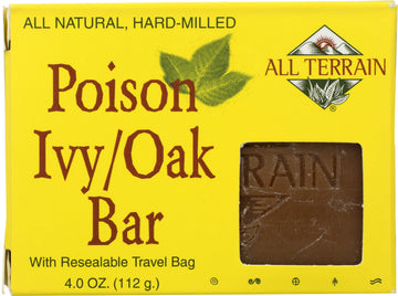 All Terrain Natural Poison Ivy Oak/Bar Soap, 4oz., To Cleanse & Soothe, Itchy & Irritated Skin