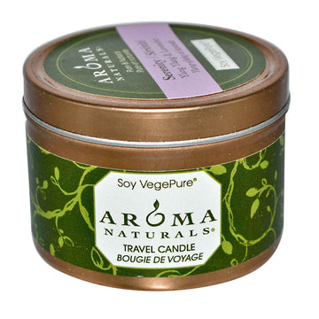 Aroma Naturals Travel Tins Candle Serenity Purple, 1 Container
