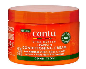 Cantu Shea Butter for Natural Hair Leave in Conditioning Cream, 12 Ounce