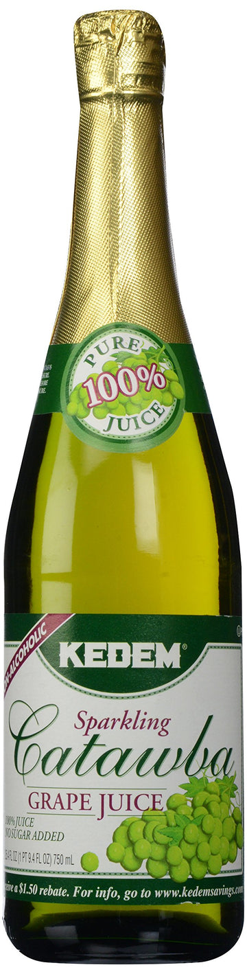 Kedem Sparkling Catawba Grape Juice, 25.4 oz