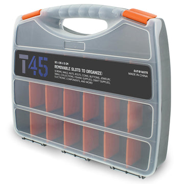Tactical45 Tool Box Organizer - 12.6 x 10.3in Tools Organizer Container for Tools, Tackle, Craft, or Bead Storage
