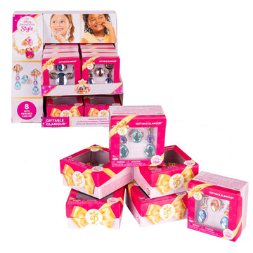 Disney Princess Style Collection 16 Pack Bulk Party Favors – Toy Jewelry Boxes with Necklaces, Earrings & Rings for Princess Birthday Parties, Spa Goodie Bag Fillers & Dress Up Sleepovers