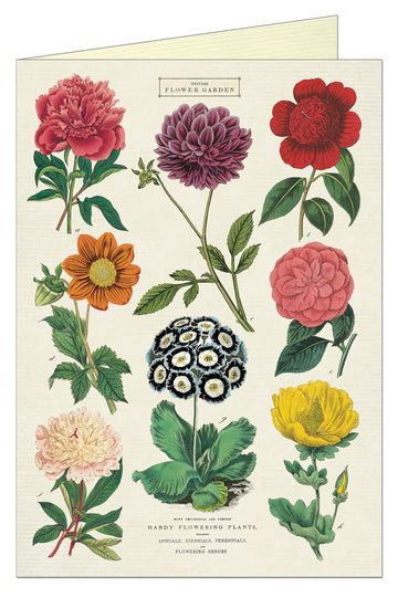 Botanica Flower Garden Greeting Card