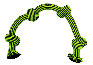 Jolly Pet Knot-N-Chew 4 Knot Green/Black Large/x Large