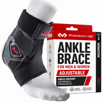 McDavid Ankle Brace Sprain Prevention/Recovery. Bio-Logix Therapy Support, Competition Grade. Perfect for Basketball, Volleyball, Football, Soccer and More