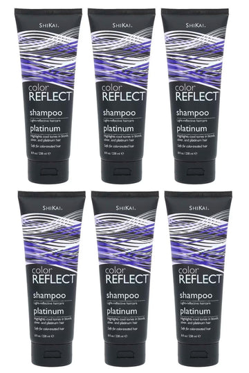 Shikai: Color Reflect Platinum Shampoo, 8 oz (6 pack)