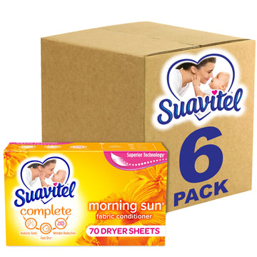 Suavitel Fast Dry Fabric Conditioner Sheets, Magical Morning Sun, 70 Count